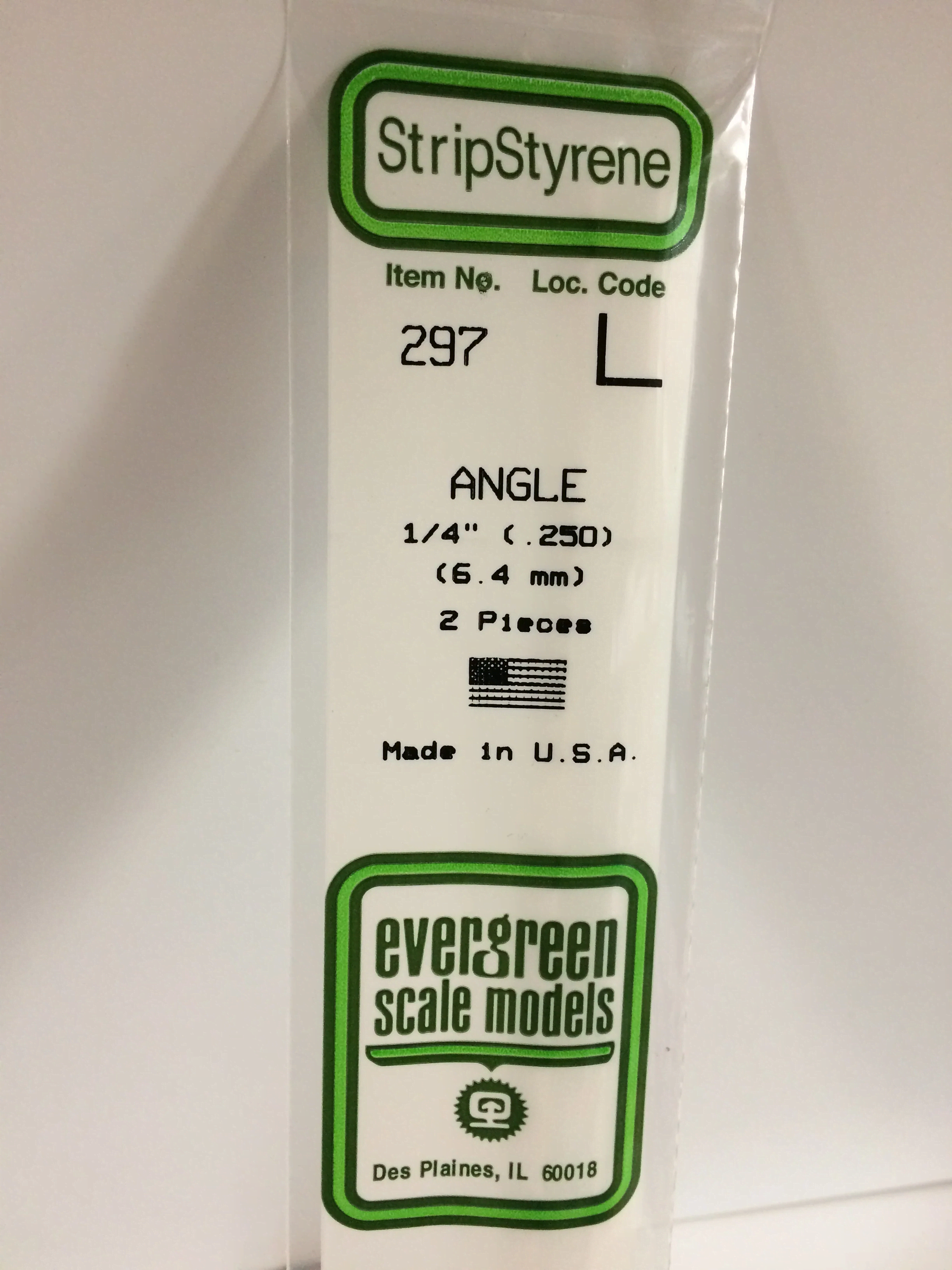 Evergreen 297 6.3mm Angle 2x