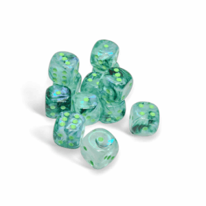 Chessex 16mm d6 Set (12) Luminary Kelp/Light Green