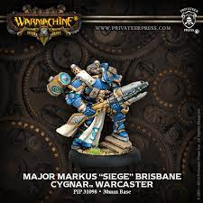 Warmachine Cygnar Markus ''Siege'' Brisbane