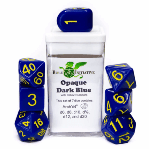 7-Set Opaque Dark Blue - Yellow
