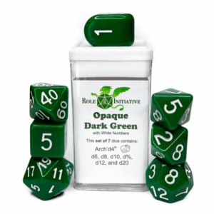 7-Set Opaque Dark Green - White