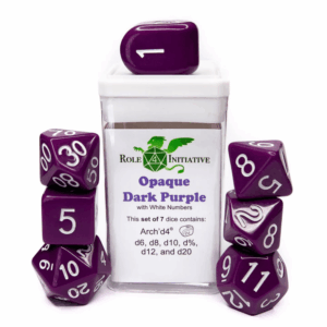 7-Set Opaque Dark Purple - White