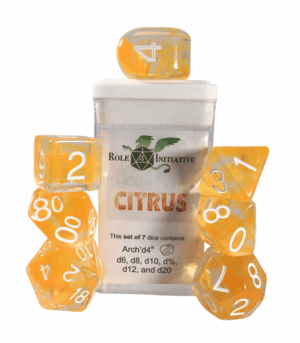 7-Set Dice Diffusion Citrus - White