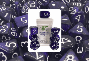 7-Set Marble Purple - White