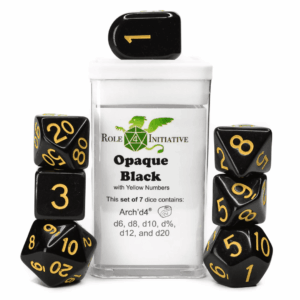 7-Set Opaque Black - Yellow
