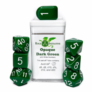 7-Set Opaque Dark Green - White