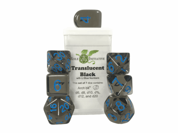 7-Set Translucent Black - Lt Blue