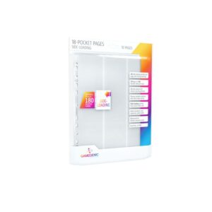 GameGenic Sideloading 18-Pocket Pages: 10 pg White