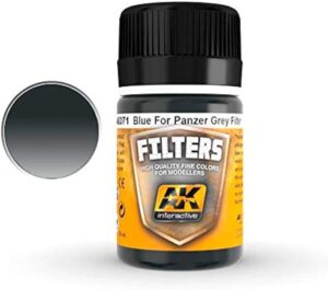 AK Interactive Filter Blue for Panzer Grey Enamel Point 35ml