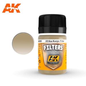 AK Interactive Light Brown for Desert Yellow  Filter Enamel Paint 35ml