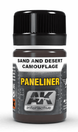 AK Interactive Air Series Panel Liner Sand & Desert Camouflage 35ml
