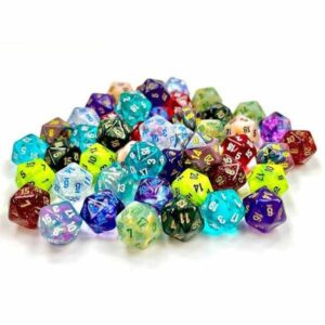 Chessex Polyhedral d20 Signature Assorted Bag (50)