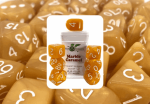 7-Set Marble Caramel - White