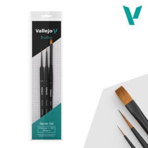 Vallejo Detail Design Synthetic Brush Set Round 0 - 1 - 2