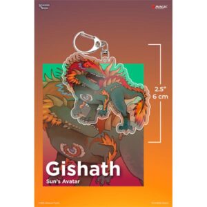 Keychain MTG Acrylic Commanders - Gishath, Sun's Avatar