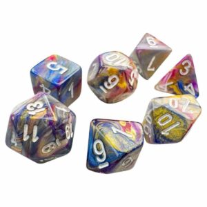 Chessex Mini-hedral Set (7) Festive Carousel/White