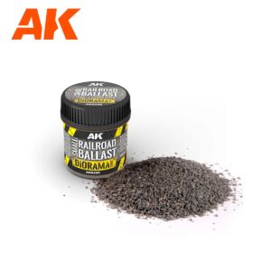 AK Interactive 1/72  Small Railroad Ballast