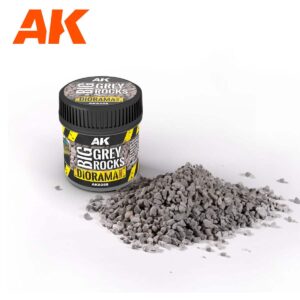 AK Interactive 1/35 Big Grey Rocks Small Railroad Ballast