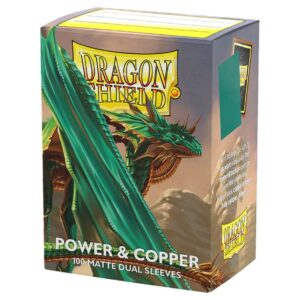 Dragon Shield Dual Matte Sleeves - Power and Copper
