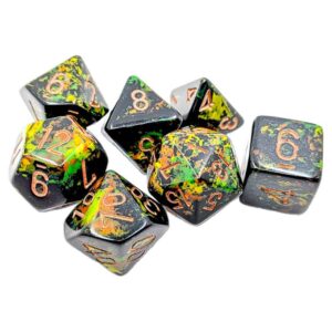 Chessex Polyhedral Set (7) Brush Deep Forest