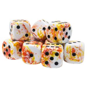 Chessex 16mm d6 Set (12) Brush Sunrise