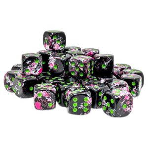Chessex 12mm d6 Set (36) Brush Paintball