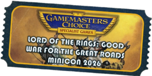 MINICON 2026 Weekend 3-Day Entry Badge + Lord of the Rings Campaign WAR FOR THE GREAT ROADS (GOOD}